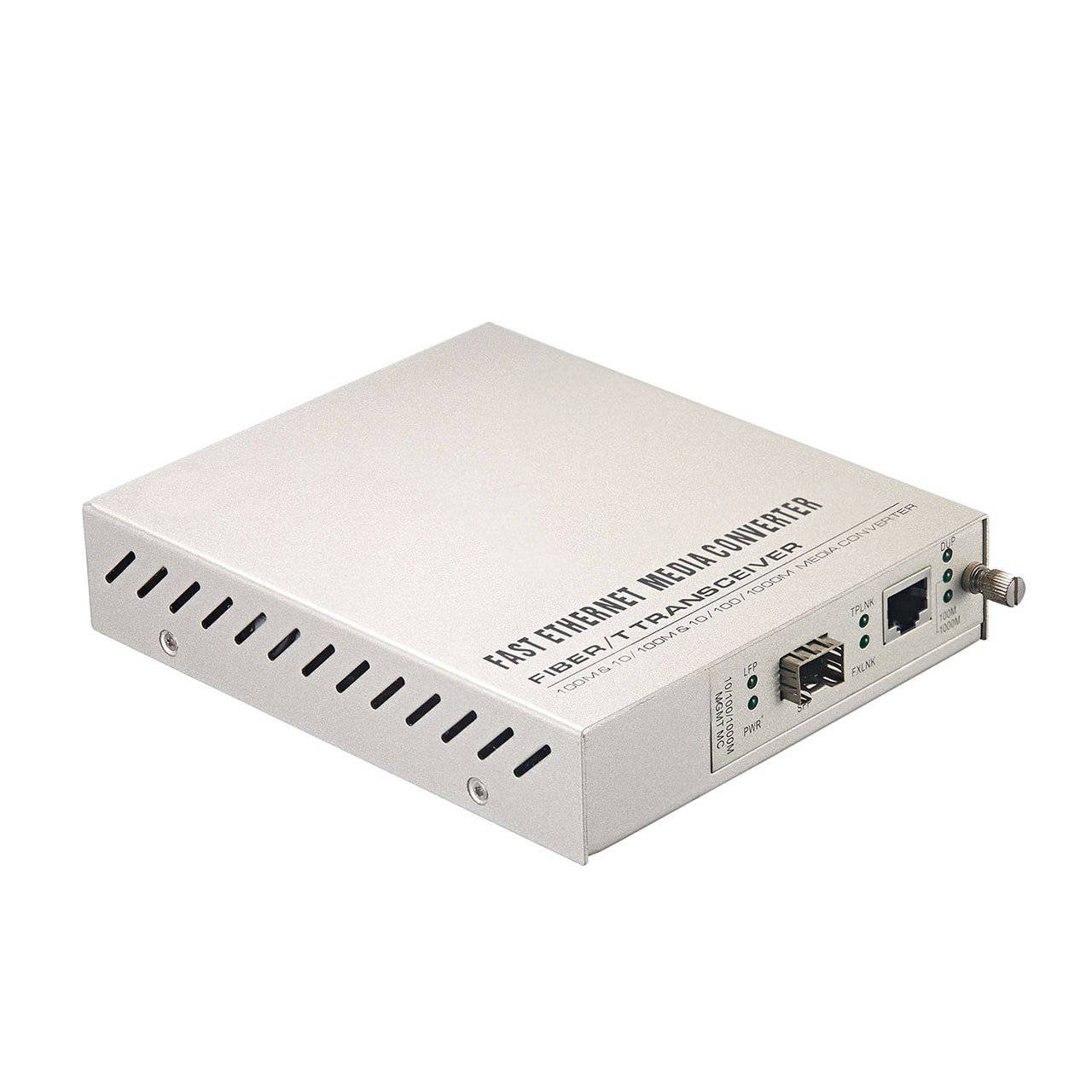 10/100/1000Base-TX nganti 1000Base-FX Managed GbE Media Converter Card