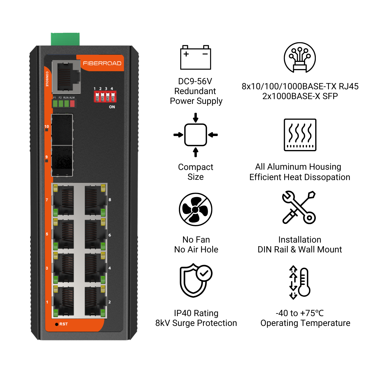 10 port gigabit ethernet switch