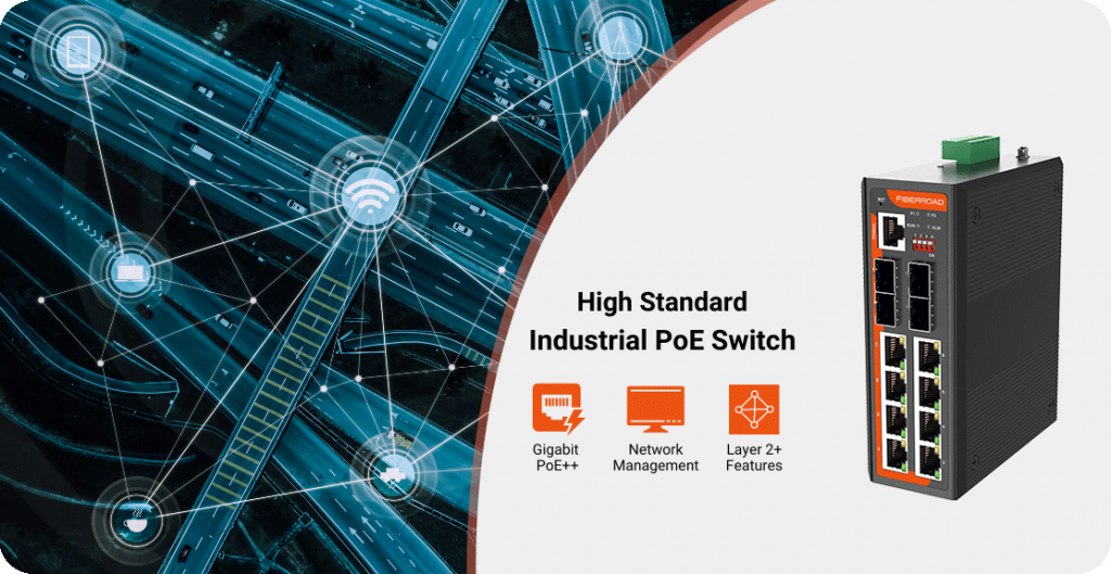 7-Port Managed Industrial PoE/PoE+ Switch