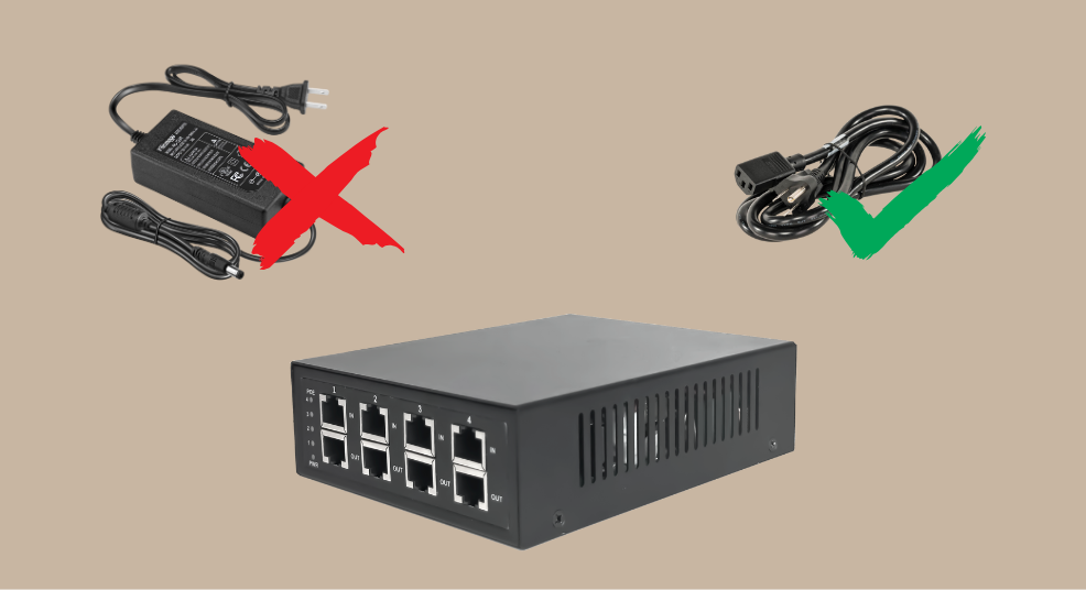 4 Port PoE Injector